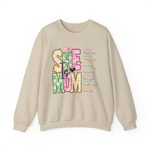 She is Mom: The Faith-Fueled Mom Sweatshirt Sweatshirt